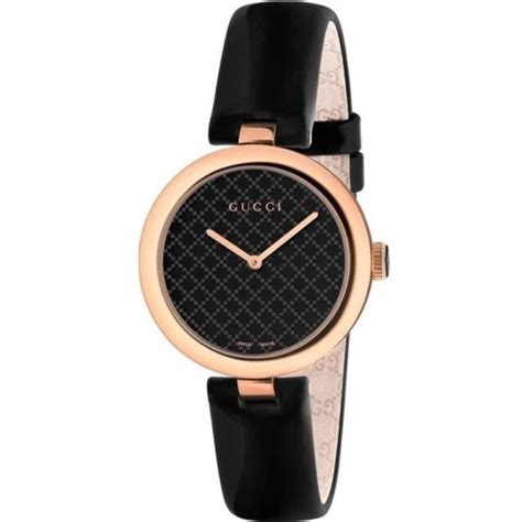 black gucci watch ladies|Gucci watch black leather strap.